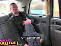 Female Fake Taxi Reporter receives hot sex scoop