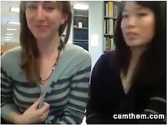 Kinky Teen Lesbians Flashing At The Library
