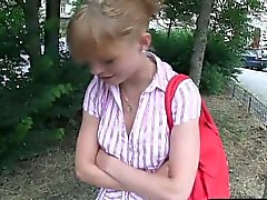 Czech amateur babe fucking in public