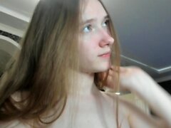 Small titted teen amateur rides dong and she loves it
