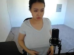 Cute asian chick hot solo masturbation