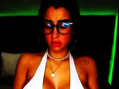 Sexy webcam brunette with big boobs