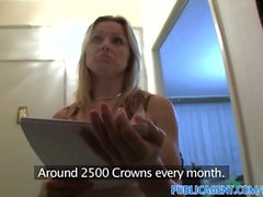 PublicAgent HD Naughty Natasha give blowjob in her own home