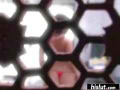 Submissive chicks preparing to shoot the porno