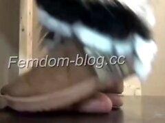 Anikas Cock and Ball Trample - Winter boots Cock and Ball