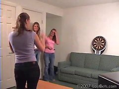 Mia, Ashley and Ashton Play Strip Darts