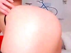 Big boobs camgirl rides her toy on webcam