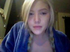 Blonde german woman on Skype