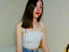 Shy brunette homemade amateur webcam teen