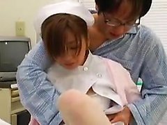 Sexy Asian nurse with a marvelous ass gets drilled by a hor