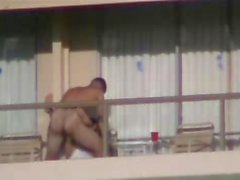 Sex on a balcony in ibiza