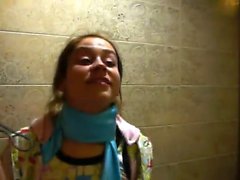 Petite Natasha chick naked at toilet