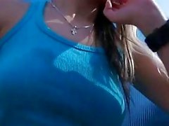 Tight blonde amateur babe public fucking