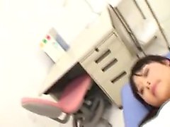 Adorable Japanese teen has a naughty nurse devouring her ju