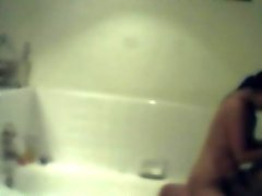 Cheating Brunette Hottie Getting Banged In Bath Tub
