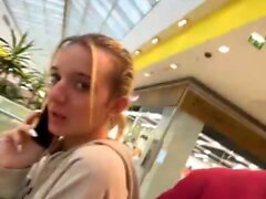 Euro amateur fingered in public for cash by a stranger