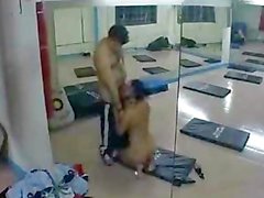 Paki Indian Muslim Girl gym romp with Paki Trainer in Paki Porno