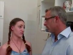 step dad teaches step daugher anal sex