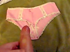 Cum on wife's panties!