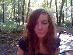 Outdoor masturbation of sexy amateur milf