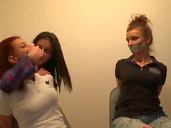 Tape gagged, handsmother