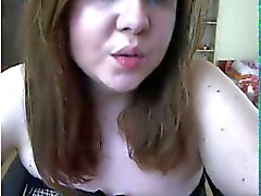 horny chubby british slut masturbates on webcam